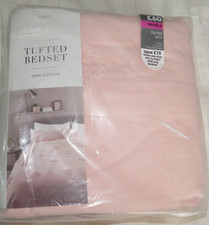 NEXT 100% Cotton Tuffed BedSet Bedding Pink Spotted Pattern RRP £60