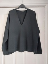 Zara Dark Green V Neck Jumper