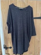 QED London Women’s Grey Tunic Top - Very Soft! Size Medium