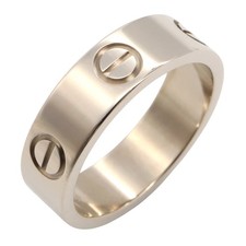 Cartier Love Ring, 18K White Gold (K18WG) for Men and Women, Silver
