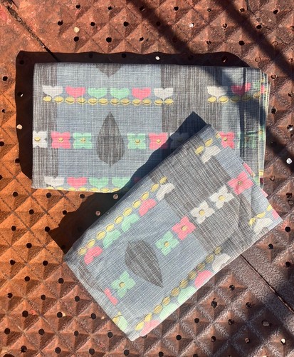 Vintage barkcloth curtains - vintage,