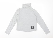 KYRA.K Women's Grey Roll Neck Long Sleeve T-Shirt M