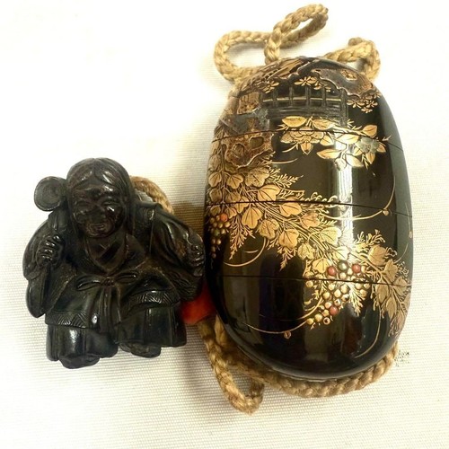 Inro antique edo gold makie - antique,