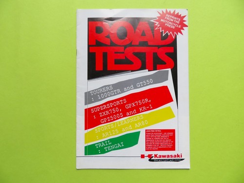 Kawasaki road tests brochure - ,