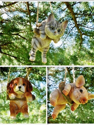 Hanging rope dog cat - on,
