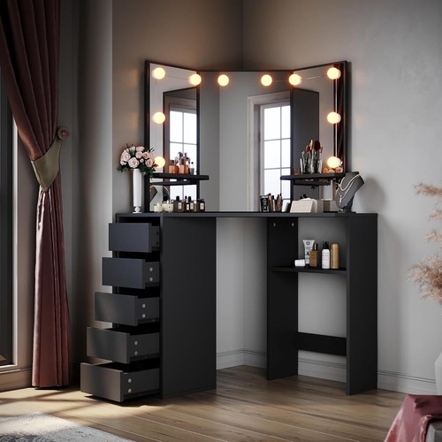 Corner dressing table makeup - corner,