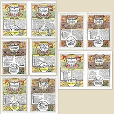 Old English Recipe POSTCARD Food Gingerbread Rum Nicky Eccles Cakes Haddock Card