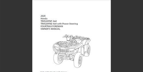 2020 honda trx520fm1 - honda, 4x4