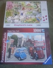 Ravensburger Happy Days YORK and HOP Shepherd's Lane 1000 piece Puzzles