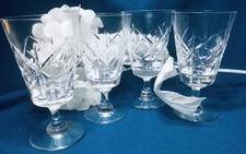 4x Vintage Tudor Crystal