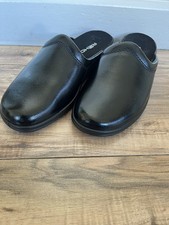 Rohde Black Leather Mule Slip