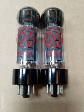 Pair of JJ Electronic EL34L valves/ tubes -  guitar amp tested new old stock.