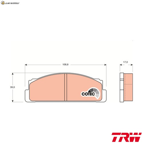 Brake pad set - brake, disc