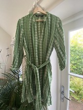 Zara Green Embroidered Shirt Dress Size L New Without Tags