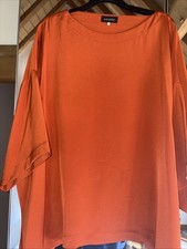 Eskandar Size 1 Beautiful Round Neck Silk top N W T