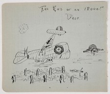 WWI British Biplane Crash
