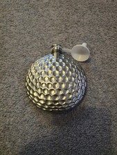 Golf Ball Shaped Hip Flask - Stainless Steel - With Funnel