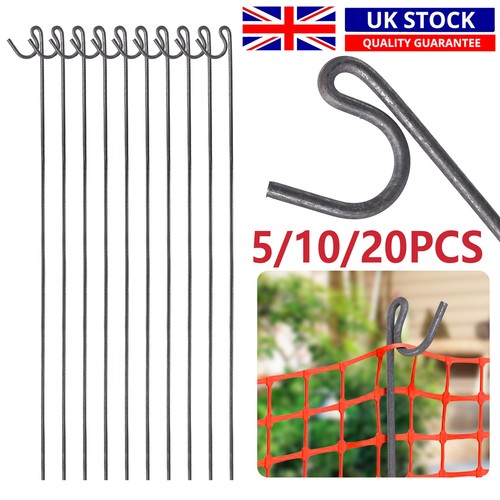 Metal fence pins steel barrier - pins,