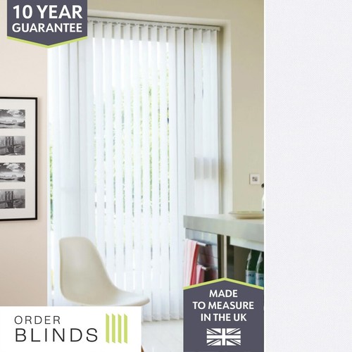 White daylight vertical blinds - vertical,