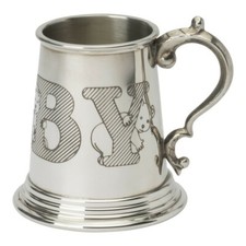 Childs Baby Pewter Christening
