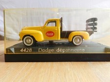 SOLIDO Coca Cola DODGE Plateau Flatbed Truck in Original Acrylic Case   NIB