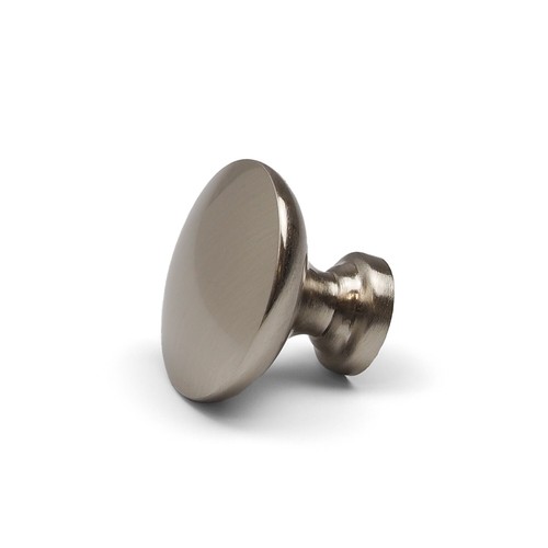 Brushed nickel cupboard knob - nickel,