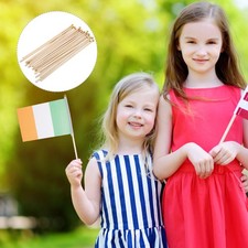 50pcs Wooden Flag Poles