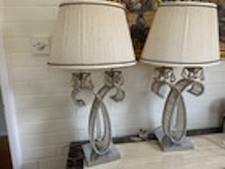 Large table lamps pair H.70cm