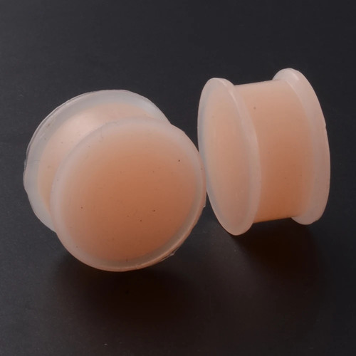 2pcs silicone double flared - silicone,