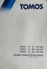 TOMOS MOPEDS A3 M / A3 MS / A3 ML - ORIGINAL PARTS LIST CATALOGUE 1988