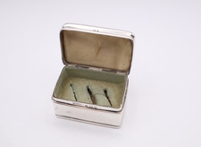 Antique Sterling Silver Triple Ring Box Hallmarked Birmingham 1903
