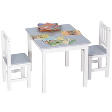 HOMCOM Kids Table and 2 Chairs
