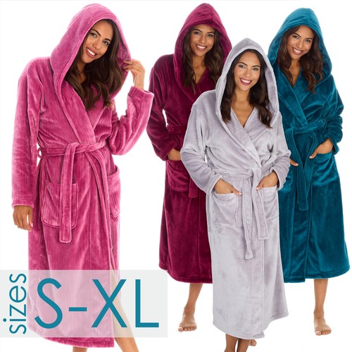 Ladies hooded dressing - hooded, robe