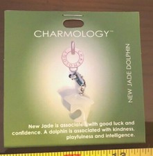 Pendant Charm Charmology Dolphin New Jade Green Birthstone Star sign New