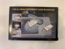 Illuminated credit card sized