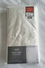 Dunelm Slot Top Single Panel White Clipped Global Voile 55" Width 90" Drop £35
