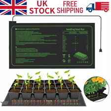 Seedling Heating Mat Greenhouse Plant Seed Propagator Tool Heat Warm Pad UK Plug