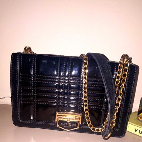 River island black patent - river,