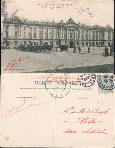Cpa toulouse facade - toulouse, du