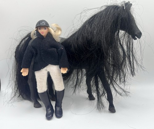 Julip black horse - and, rider