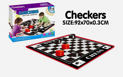 Checkers giant floor - floor, board