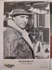 Peter Dean Eastenders signed cast card photo
