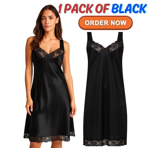 Ladies marlon satin chemise - satin,