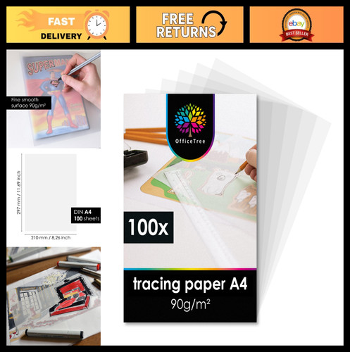 100x vellum tracing paper - 100x,