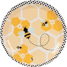 Bee birthday party plate - party,