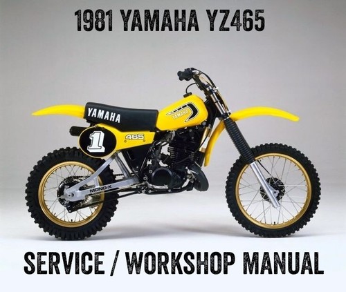 1981 yamaha yz465 yz465h - 1981,