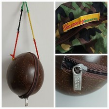 Rare Luxury MISS SIXTY Coconut Shaped Hard Shell Mini Coin Bag Purse Hand Bag 