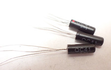 MULLARD BLACK GLASS OC41 GERMANIUM TRANSISTOR X3 TRANSISTORS PER SALE