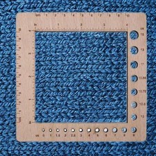 Wood Knitting Gauge Ruler