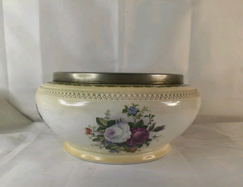 Vintage ceramic bowl rose - vintage,